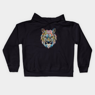 Geometrical Tiger Kids Hoodie